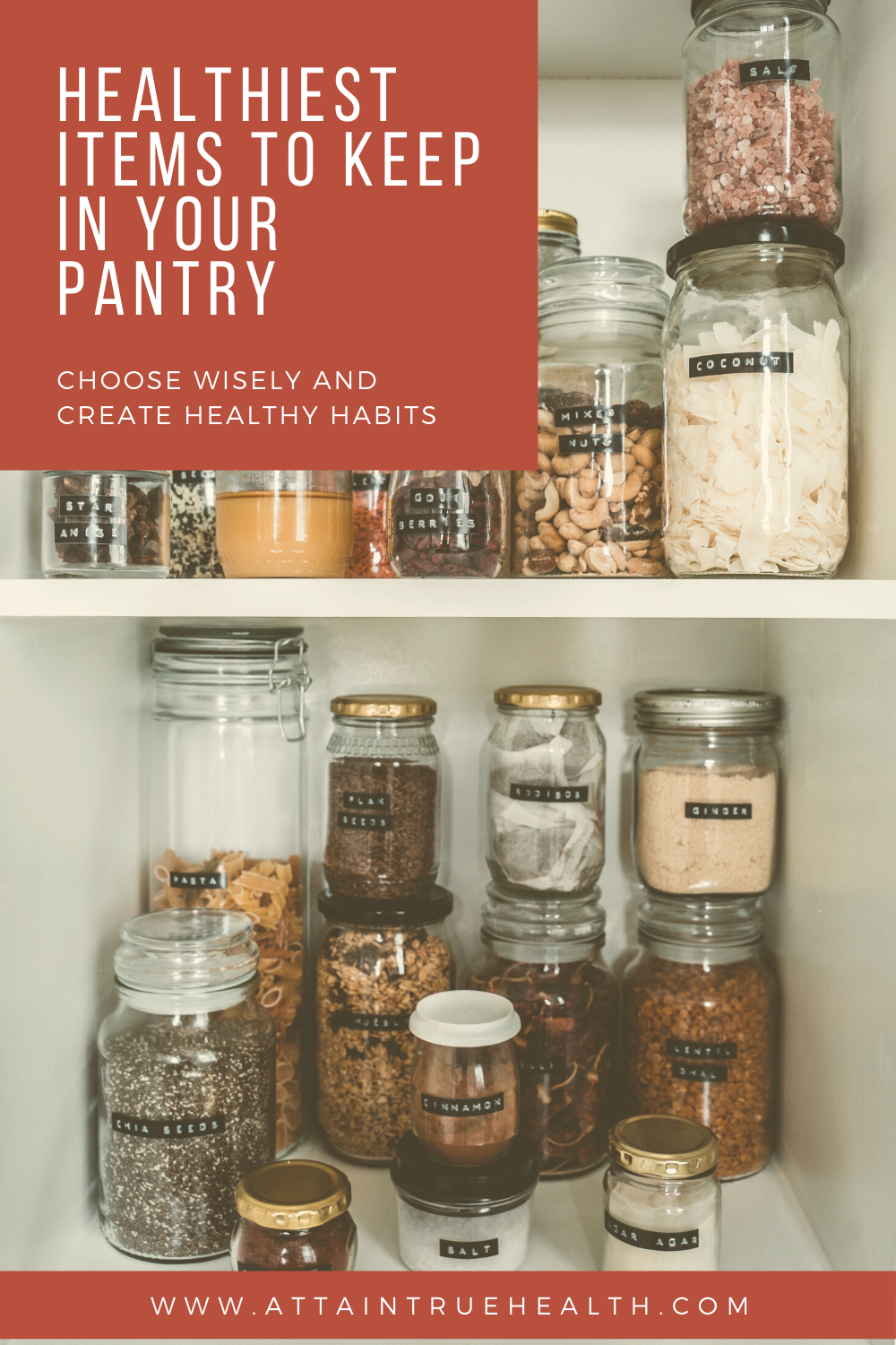 healthy pantry items