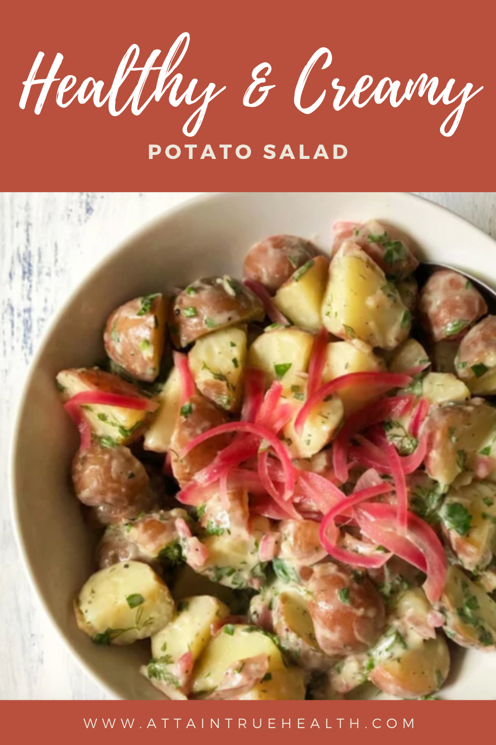 healthy and creamy potato salad